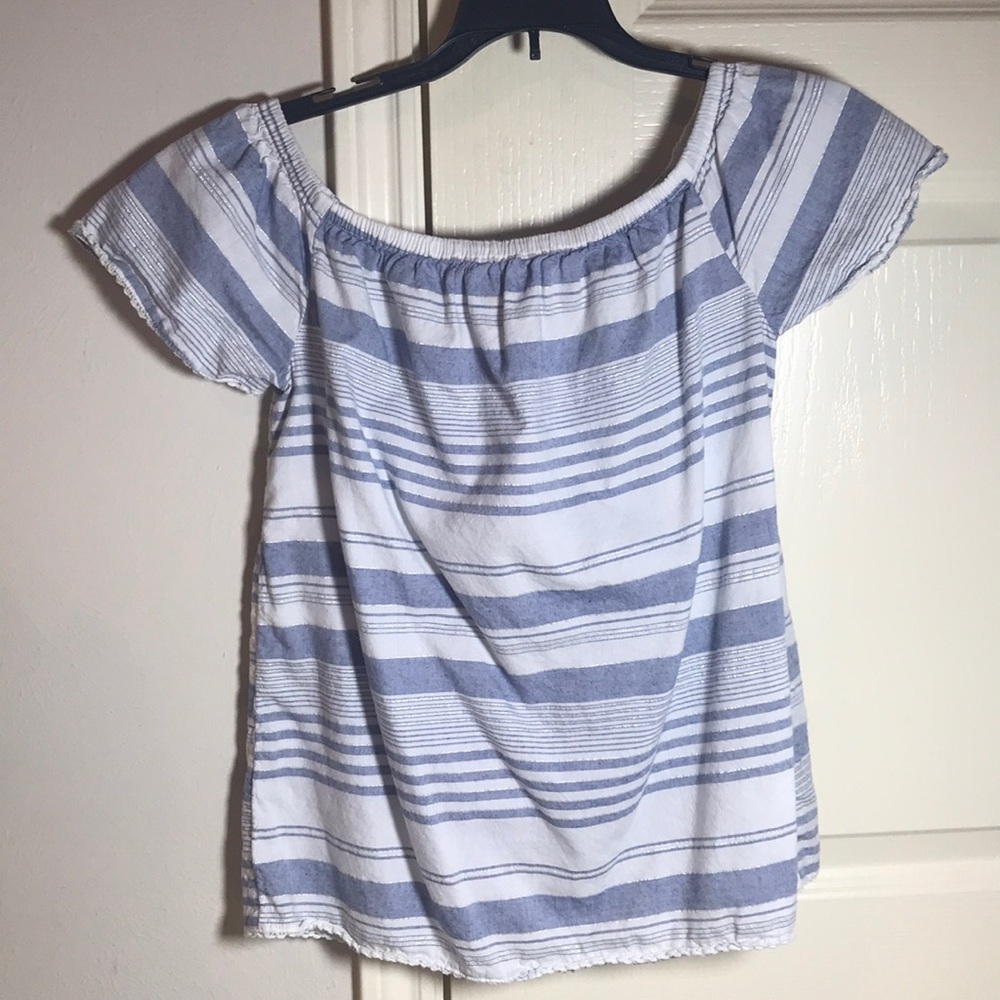 Strip off the shoulder top